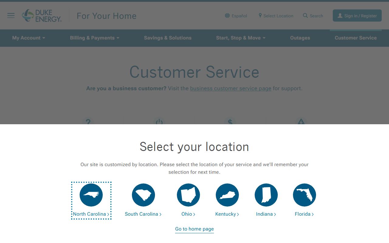 Mooresville phone directory Duke Energy customer service