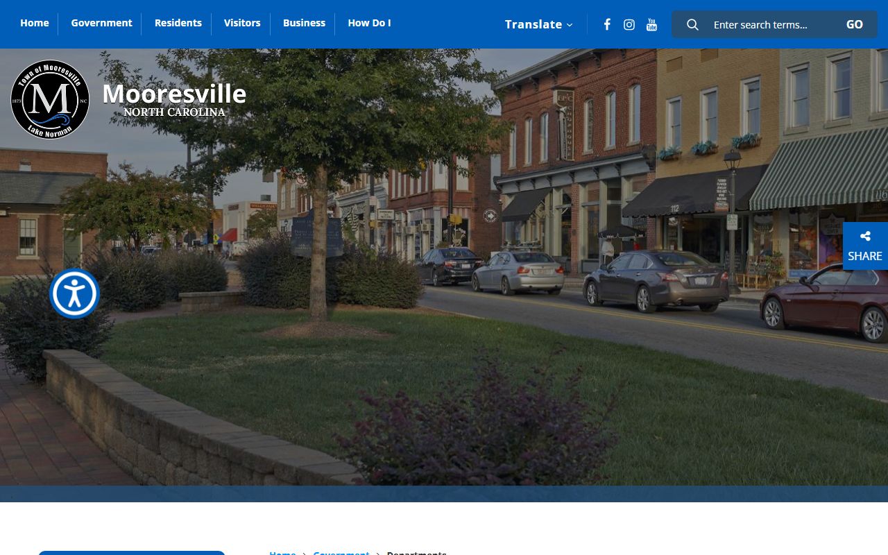 Mooresville phone directory town department index